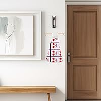 Vista 7 de Retro Cute Cherry Kitchen Hand Towels Set of 2 Kitchen Decor Towels with Loop with Hanging Loop Soft Absorbent Microfiber Washcloth Towel Decorative