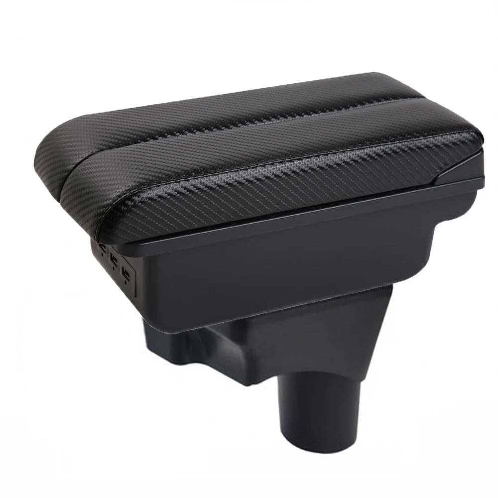 UMDJJU For Sunny For March For Micra Car Armrest Box Accessorie Storage Parts Dedicated Interior Retrofit Elbow Support For Drivers Car Centre Console Armrest Box(C-3USB-Black line)