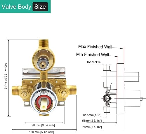 Miniatura 5 de Homekicen Juego completo de grifos de ducha antiguos sistema de ducha de lluvia de 9 pulgadas, cabezal de lluvia montado en la pared y rociador de
