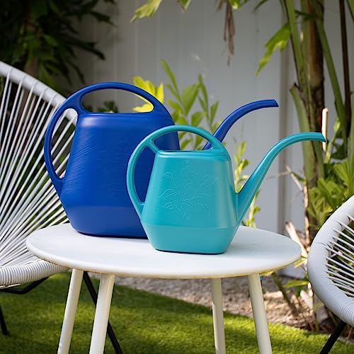 Image of Bloem Watering Can Aqua Rite 1.1 Gallon (144 Fl Oz) Classic Blue (Pack of 3)