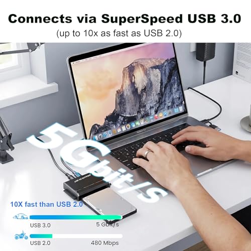 Adaptador USB 3.0 y Tipo C a SATA e IDE para discos duros miniatura 2