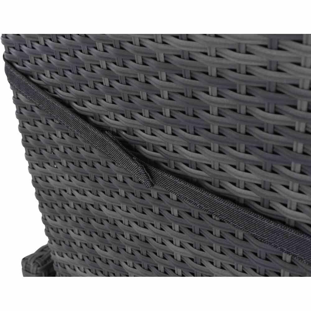 Siena Garden Padova II Move Sessel – Stone-Grey, Mit Kissen, Stufenlos Verstellbar, Gardino-Geflecht
