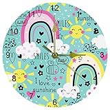 Silencieux : mouvement à quartz d'horloge, chronométrage précis. Pas de tic-tac, pour vous fournir un environnement calme.