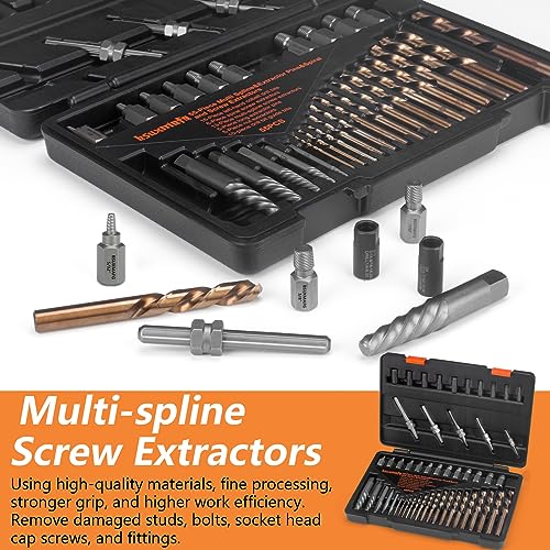 Screw Extractor Set, 55 Pieces Easy Out Bolt Extractor