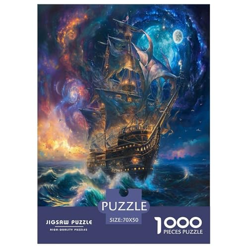 Puzzle de barco velero de 1000 piezas para tardes de entretenimiento en familia