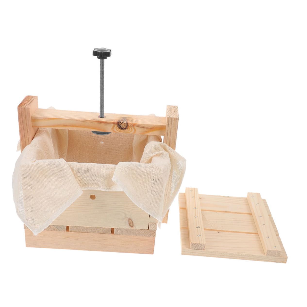 FUNOMOCYA 1set Wooden Tofu Press Mold for Homemade Tofu Compact Kitchen Tool for Curd Making Design for Simple and Delicious Results