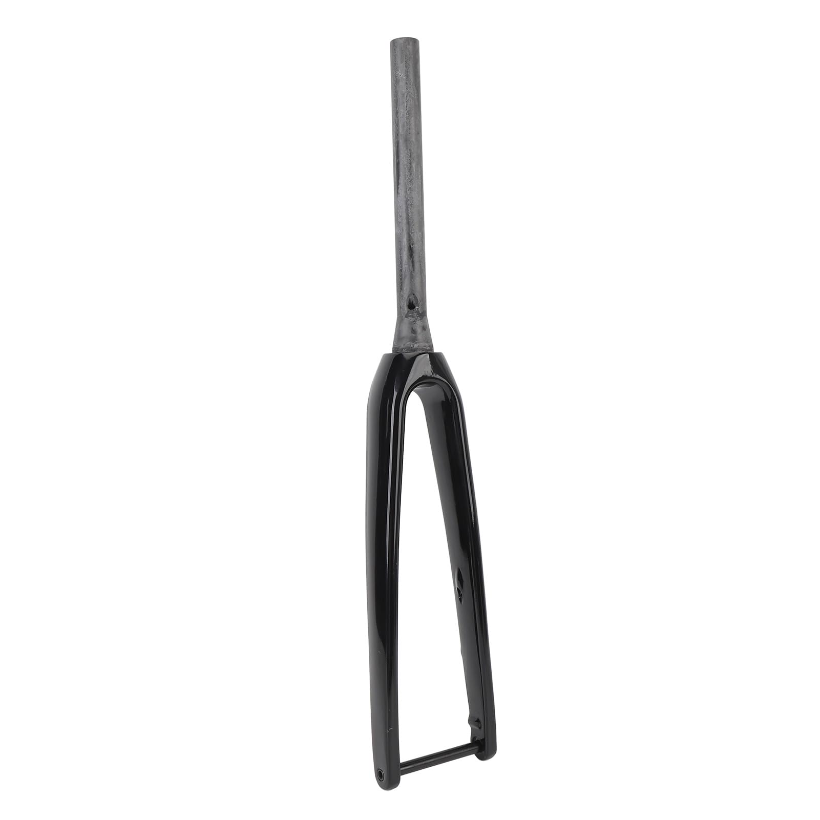 3K T800 Carbonfaser-Fahrradgabel, 100x12 mm Steckachse, 1-1/8 Zoll Durchmesser, 45 mm Offset, Flache Scheibenbremse (helles Licht)