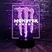 Kreative Illusion RGB US Energy Drink Logo Acryl Glanz 7 Farbe USB Lade Decor Tabelle Nacht Stimmung Licht Urlaub Freunde Geschenk