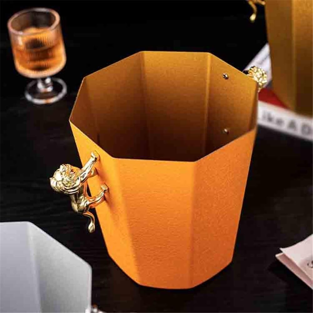 Cubo de Hielo Cubo de Hielo for Bar, Cubo champán, Cerveza Comercial, Vino for Cubitos Cubo de Hielo frío para Barra(Silver)