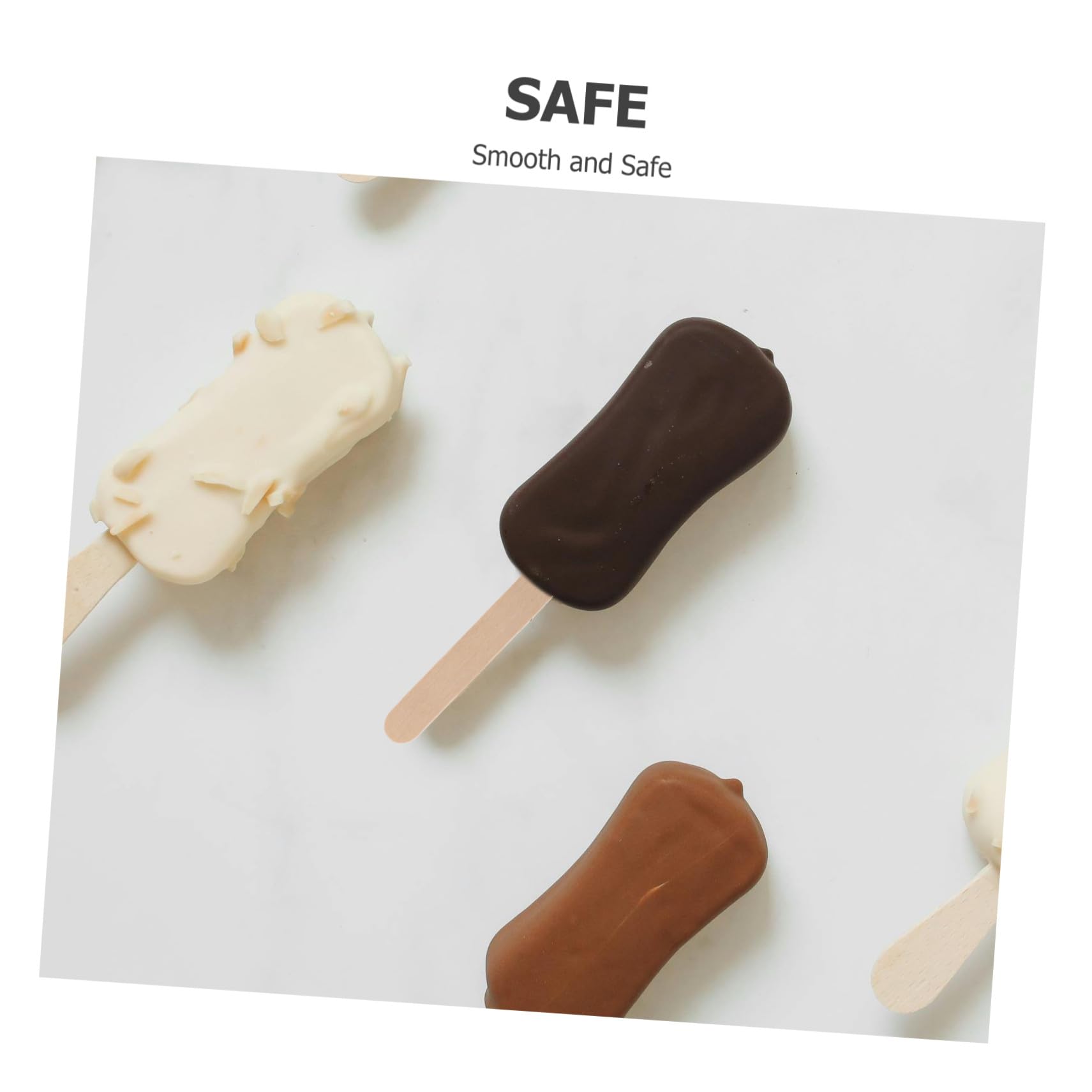Palitos de Helado Pequeños de Madera para Manualidades 1000 Piezas | Acabado Suave Astillas, Uso Multifunción, Fácil de Decorar, para Estudios y Hogar