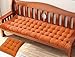 ZZeng RS Coussin de banc épais 2/3 places - 100/110 cm, coussin de banc rectangulaire pour chaise longue, balancelle, terrasse (110 x 40 cm, orange)