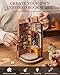 Rolife DIY Book Nook Kit Silent Corner Study, 3D Puzzles Creative British Bookend Bookshelf Decor for Adults, Tiny House Miniature Kits Model Building Kits, DIY Crafts/Gifts for Teens & Book Lovers