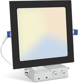 1 Pack 8 Inch Square LED Recessed Lighting, 20W Dimmable, 5CCT