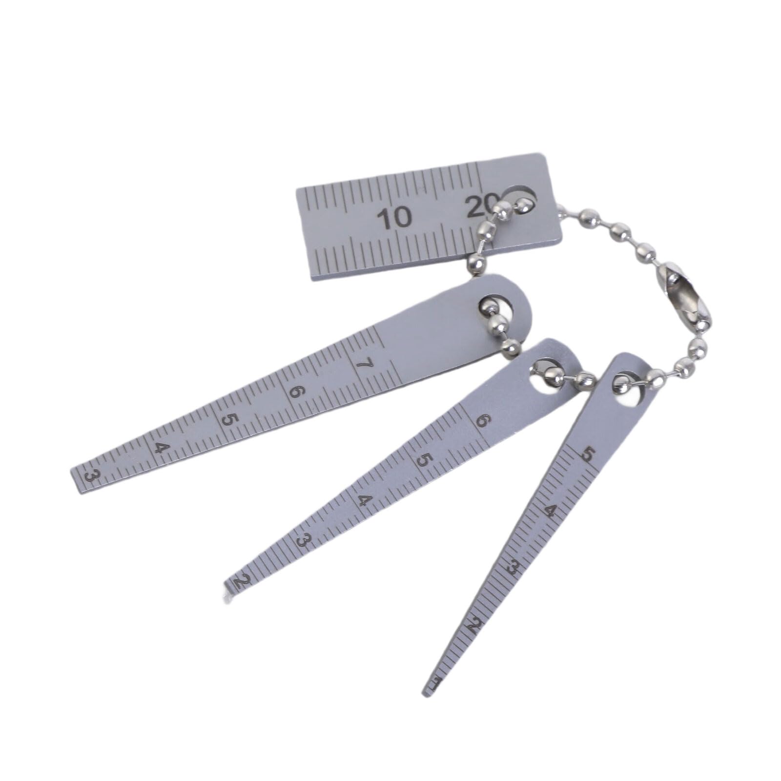 Lirrvb 4Piece Feeler Measuring Tool Set Gaps Gauge Tapered Steel Welding Feeler Rulers Hole Inspection Tool High Accuracy