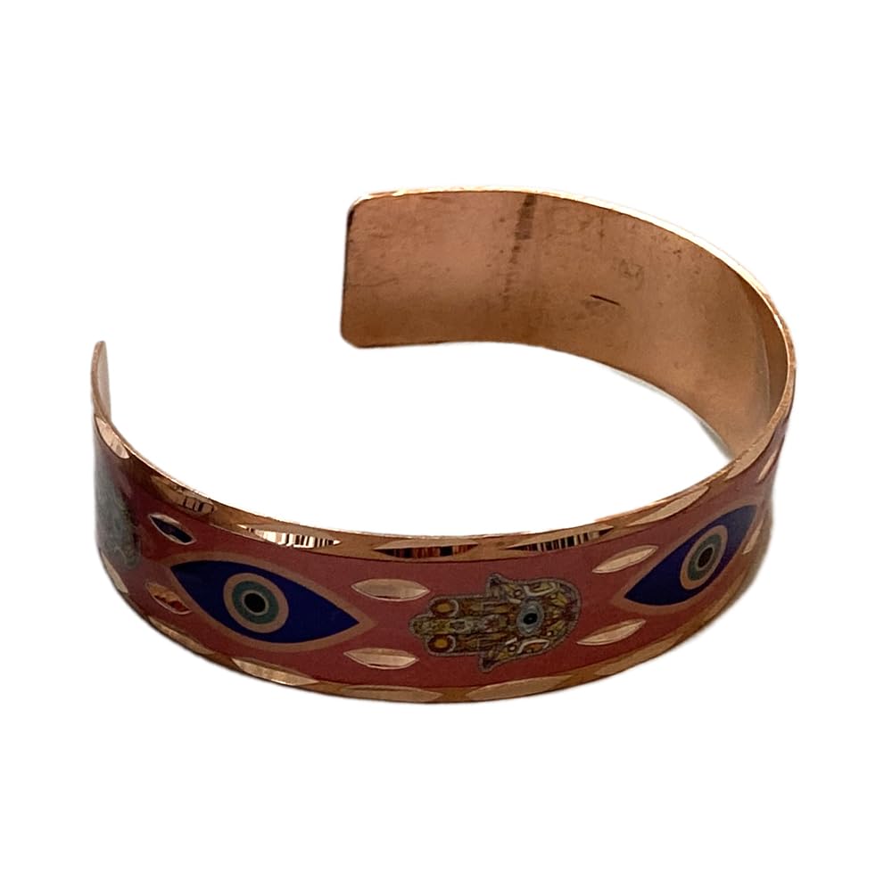 VIE Evil Eye Copper Cuff, Style 04