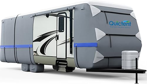 Quictent Cubierta para caravana de remolque de viaje mejorada, cubierta extra gruesa de 6 capas para caravana, se adapta a auto-caravanas de 27 a 30