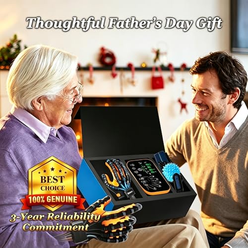 Image of 9th Gen Hand Rehabilitation Robot Gloves for Stroke Recovery, Home Physical Therapy for Hand Weakness & Hemiplegia, Finger Exerciser with 4 Modes Mirror Training & 5 Independent Air Valves
