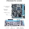 Desktop Motherboard, H61 6Xusb2.0 Ddr3 M.2 Nvme Ngff 100Mbps LAN Micro ATX Motherboard for Lga1155 Socket I3 I5 I7, All Solidstate Capacitor Design, HD Vga Ouput