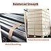 LLPT Kraft Paper Gummed Tape 2.75” x 66 Yards 2 Pack Reinforced Fiberglass Water Activated Kraft Tape Brown Packing Tape Heavy Duty for Mailing Shipping Sealing Boxes (PGB7060R02)