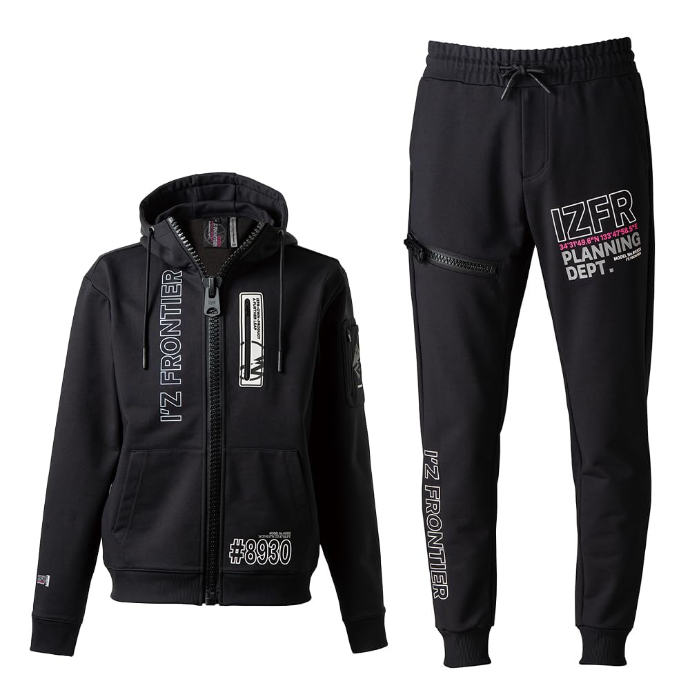 Amazon.co.jp: [ワークル] 2025年 秋冬 上下セット ジップフーディ