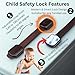 CUTESAFETY - Child Safety Cabinet Locks (6 Pack) – Adjustable Baby Proofing Strap Latches with Strong 3M Adhesive – No Drill Childproof Locks for Drawers, Cabinets, Fridge, Door, Closet, Brown