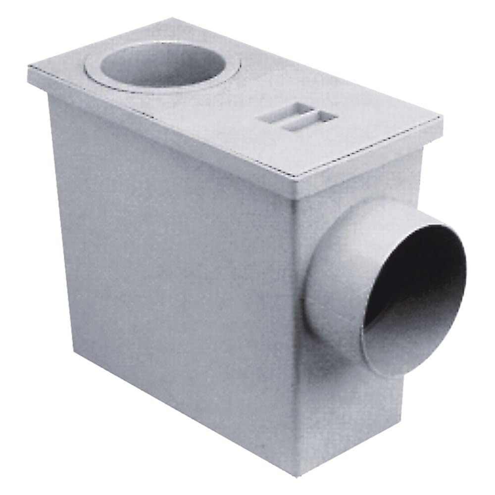 Pozzetto Per Pluviale In Polipropilene. Scarico Laterale Ø 10. Dimensioni: Cm.30,​5X13,​3Xh.21,​2.