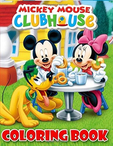 Mickey Mouse Clubhouse Coloring Book: 37 Exclusive Illustrations For Adults and Kids Paperback – April 16, 2019