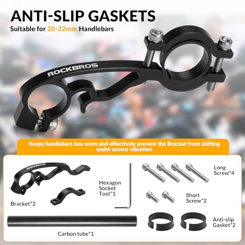 ROCKBROS Bike Handlebar Extender Double Bike Handlebar