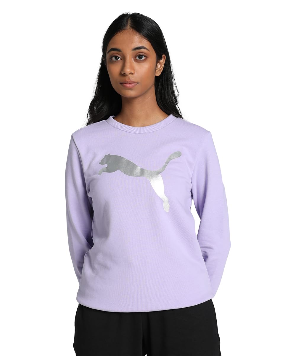 puma Women's Cotton Blend Round Neck Sweatshirt-picture-31