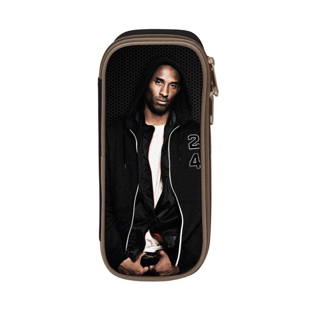 812 K-obe B-ryant Pen case - Individual Printed Pencil Box Large Capacity Utility Pen Bag