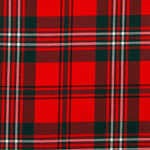 Tissu tartan rouge Scott 13 oz haut de gamme pour tailleur et kilt