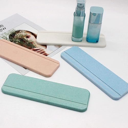 Miniatura 3 de BESPORTBLE Escurridor de platos, 2 posavasos de diatomita, soporte para jabón de tierra, protector de jabón, soporte para cepillos de dientes para