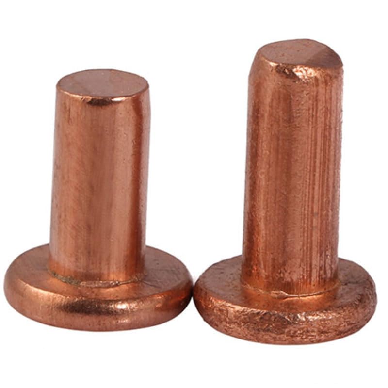 Dadi per rivetti in rame massiccio a testa piatta svasata M8 8mm dadi inserti-M8X30mm,10pcs