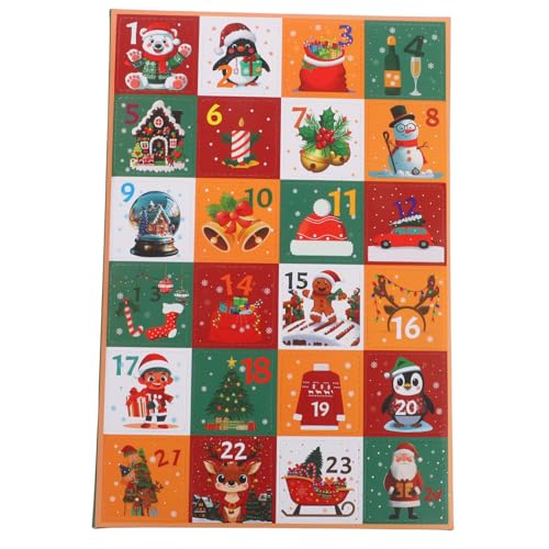 NOLITOY 5個格クリスマスアドベントカレンダーボックス 年用 紙製宝箱 クリスマスキャンディー収納 プレゼント包装可 パーティー向け多用途