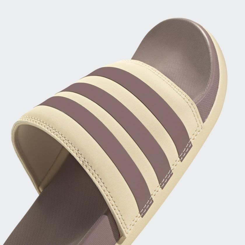 Image of adidas womens Adilette Comfort Slides Sand Strata /Wonder Oxide /Sand Strata 11