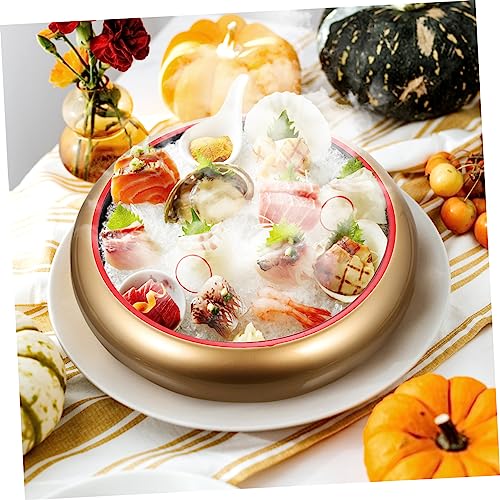 Set de platos redondos de plástico para sushi miniatura 4
