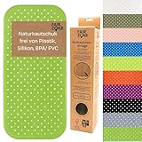 FAIR ZONE Badewannenmatte rutschfest 76x34 cm Antirutschmatte Badewanne Plastikfrei FSC Naturkautschuk 100% BPA+PVC frei Wanneneinlage in Grün