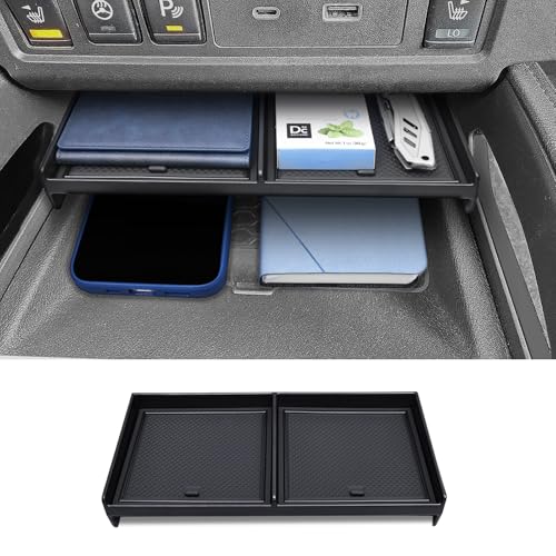 Upgraded Center Console Organizer Tray Compatible with 2026 2025 2024 2023 2022 Nissan Frontier Under Climate Controls Secondary Storage Insert Divider Accessories(Easy to Install)