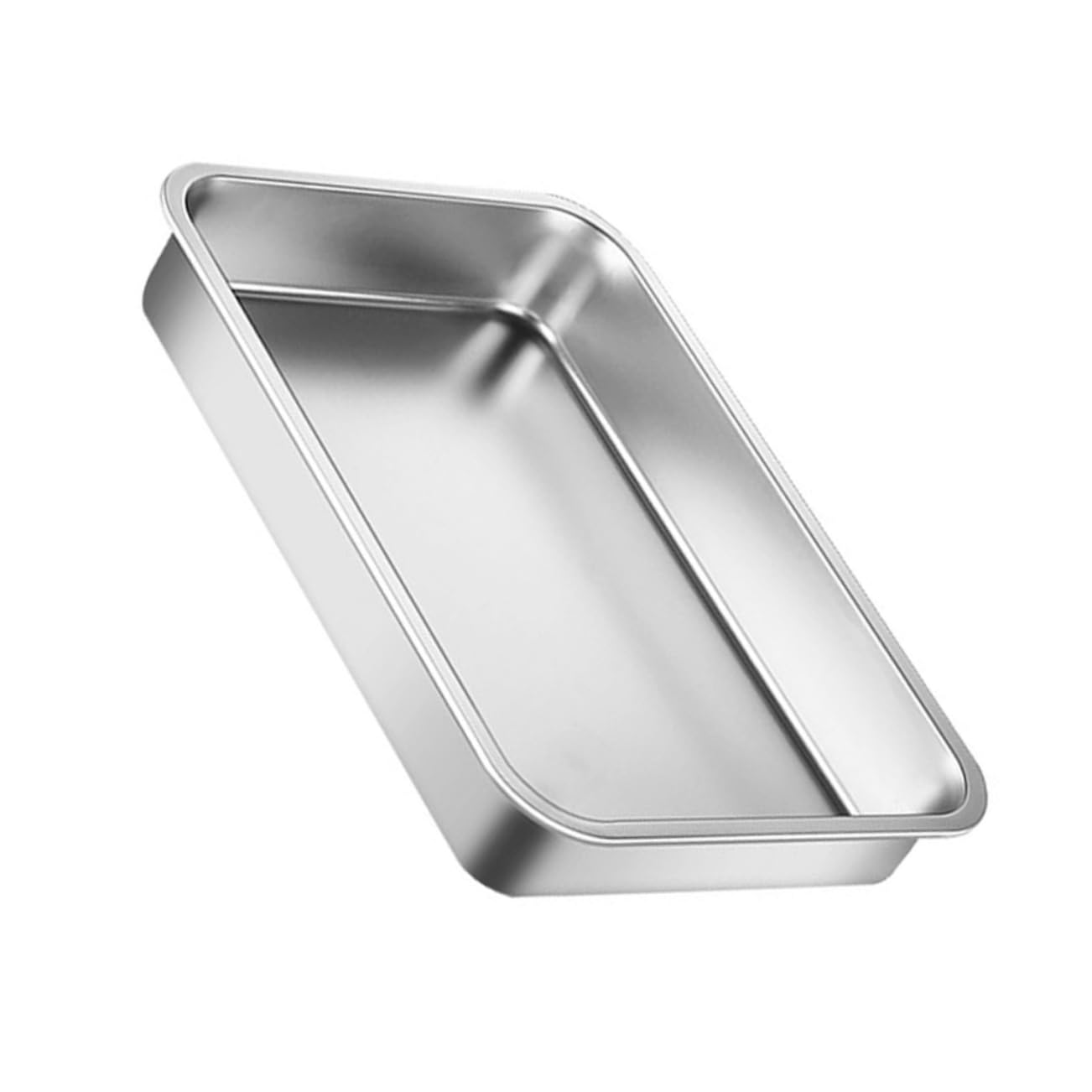 Stainless Steel Square Basin Deep Trays for Serving Fast Food Catering Trays Lids Large Serving Platter