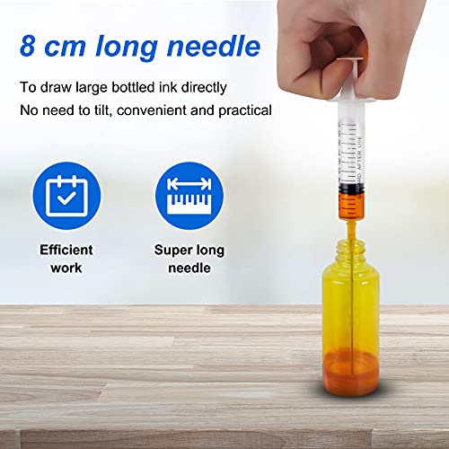 Pznog US4C-ZT10ML 06 001 F 6 Pack-10Ml Ink Syringe With 16 Ga Blunt Needle Tip And Soft Plastic Tube Suitable thumb #4