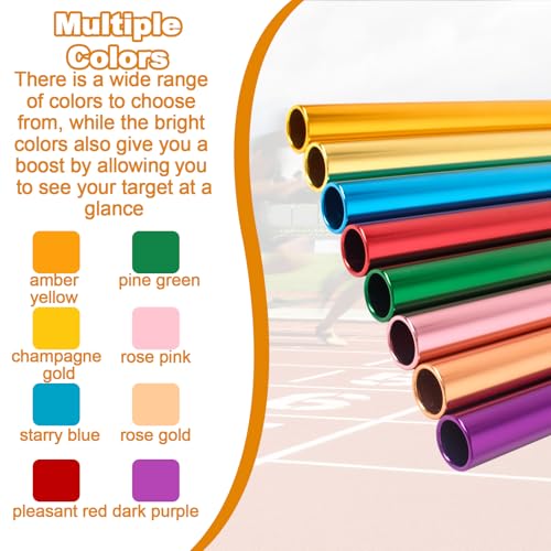image for Supvision Aluminum Alloy Relay Batons for Track and Field 8 Piece Set 