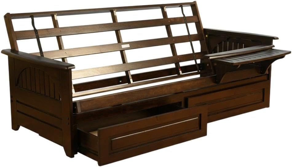 Starlight Canyon Home Brown Futons with Polyester Fabric, Sturdy Frame, Comfortable Seating for Living Room, Modern Durable Design