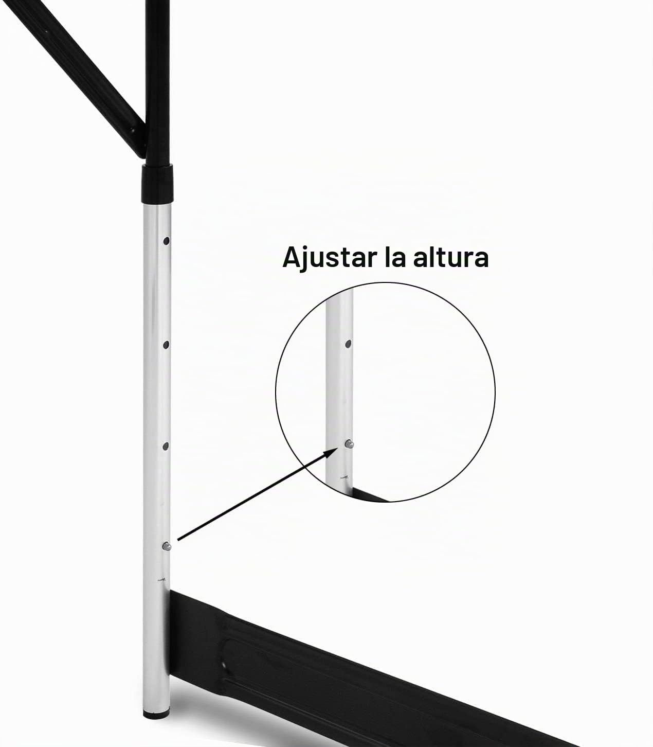 eSituro Mesas Camping Plegable y Portátil, Mesa de Picnic Rectangular, Multifuncional Mesa Plegable de Aluminio de Peso Ligero, con Altura Ajustable (73-94 cm), 100x60 cm
