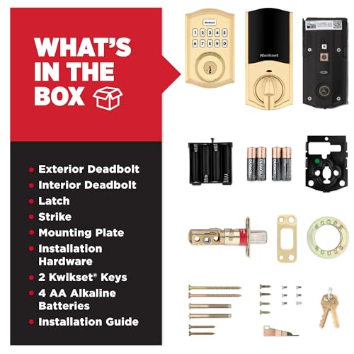 Kwikset HomeConnect 620 Z-Wave Long Range Enabled Keypad Smart Lock Convenient Keyless Entry, Customizable User Codes, Ring Alarm Compatible, Hub Required, Sold Separately Polished Brass Traditional - image 9