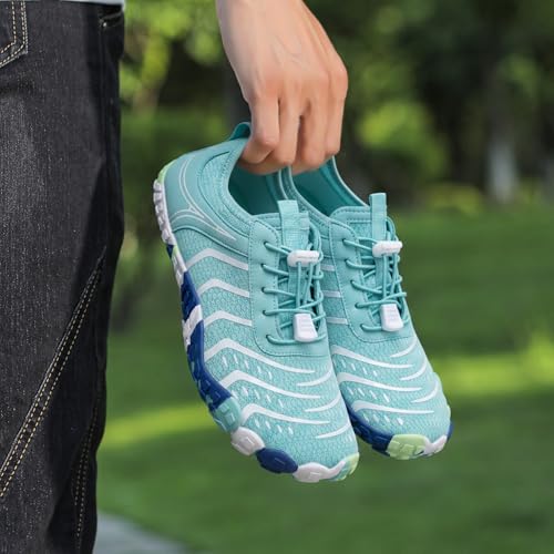 Image of EWUHA Barefoot Shoes Womens Mens Footwear for Walking Hiking with Wide Toe Box,Healthy & Non-Slip,Breathable Barefoot Vitality Water Shoes for Beach Pool Swim Outdoor (Unisex)