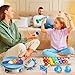 Raimy Kids Musical Instruments Set - Wooden Percussion Instruments Toy for Toddler Baby, Preschool Educational Music Toys for Boys and Girls with Carrying Bag (Blue)