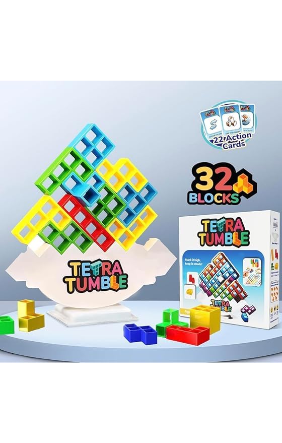 APK E-STORE Building Blocks, Tetra Tower Game 32 Blocks & 22 Cards, Swing Stack High Child Balance Building Block, Toy for Family, Parties, Travel for Kids and Adults (B0DCVJRGZW) Amazon Price History, Amazon Price Tracker