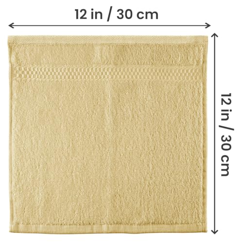Utopia Towels, Luxus-Waschlappen 33 x 33 cm, 12er Pack champagnerfarben – Ansicht 2