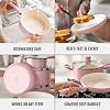 GreenLife 16-Piece Nonstick Cookware Set, Non-Toxic Ceramic Pots and Pans Set, Durable Healthy Kitchen Essentials, Fast Heating, Induction Ready, Easy Clean Dishwasher Safe, PFAS-Free, Blush Pink #4