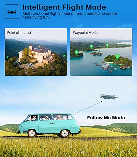 Syma X500Pro Gps Drones With 4K Uhd Camera For Adults, Rc Quadcopter With 50 Minutes Flight Time, Brushless Motor, 5G Fpv Transmission, Follow Me, Auto Return Home, Included Carrying Bag #TOP5